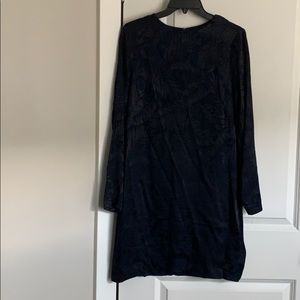 H&M navy palm dress